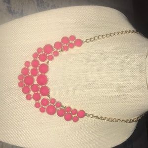 Vintage 20inch pink beaded and chain necklace